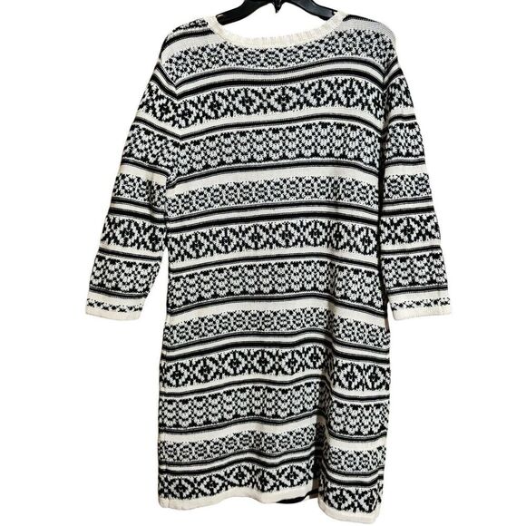 Maurices Tunic Sweater Dress Womens XL Multicolor Boho Stripe Print Pullover - Picture 6 of 9